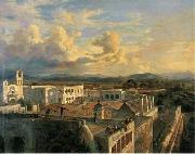 Eugenio Landesio La hacienda de Colon oil painting
